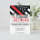 薄赤線消防士の退職パーティー 招待状 (スタンド正面)