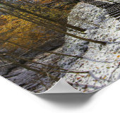 薄雪のヘムロックの断崖，インディアナ ポスター (角)