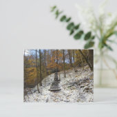 薄雪のヘムロックの断崖,インディアナ ポストカード (スタンド正面)