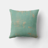 薄青い緑の色彩の鮮やかなヴィンテージのニュース クッション (裏面)