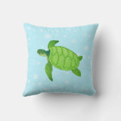 薄青のウミガメ クッション (裏面)