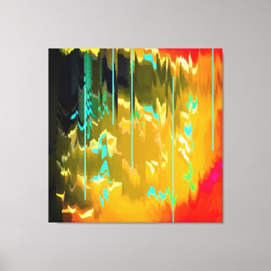 薄青の雨 キャンバスプリント (正面)