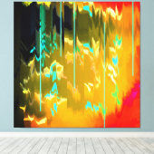 薄青の雨 キャンバスプリント (インサイチュ (ウッドフロア))