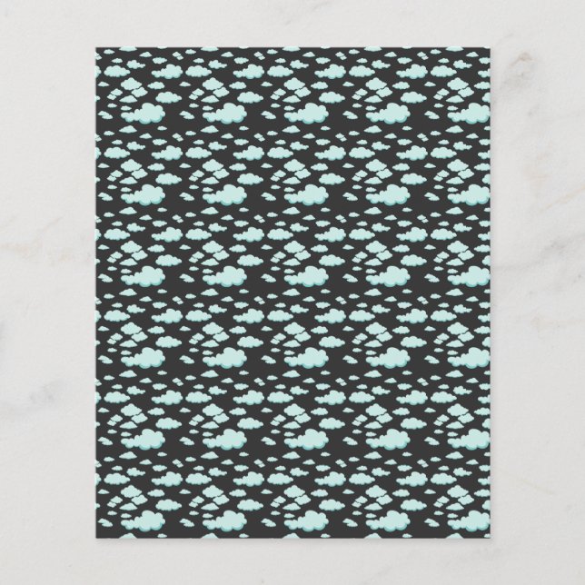 薄青の雲パターン (正面)