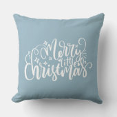 薄青メリーの小さなクリスマス クッション (正面)