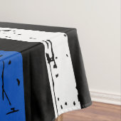 薄青ラインのアメリカ旗警察 テーブルクロス (インサイチュ)