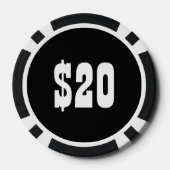 薄青ラインアメリカ国旗 ポーカーチップ (裏面)