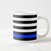 薄青ライン警察旗 ジャンボコーヒーマグカップ (右)