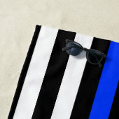 薄青ライン警察旗 ビーチタオル (インサイチュ)