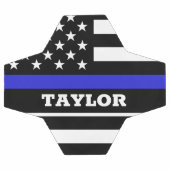 薄青ライン&サッカーパーソナライズされたアメリカ国旗 サッカーボール (フラット)