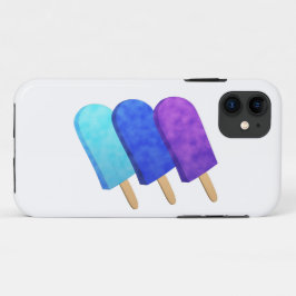 薄青、青、紫の氷のポップ iPhone 11 ケース