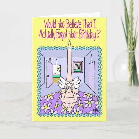 薄頭ベール付き誕生日カード カード (正面)