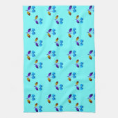 薄鮮やか色さくらんぼ キッチンタオル (縦)