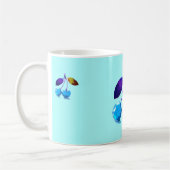 薄鮮やか色さくらんぼ コーヒーマグカップ (左)