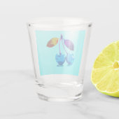 薄鮮やか色さくらんぼ ショットグラス (裏面)