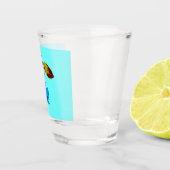 薄鮮やか色さくらんぼ ショットグラス (右)