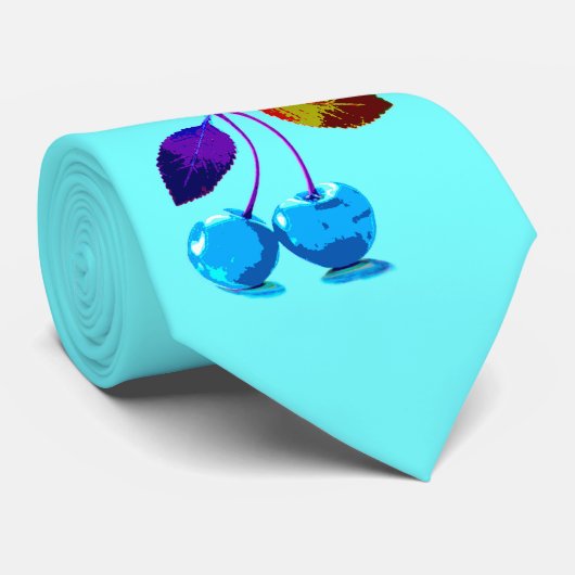 薄鮮やか色さくらんぼ ネクタイ (ロール)