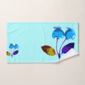 薄鮮やか色さくらんぼ バスタオルセット (ハンドタオル)