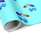 薄鮮やか色さくらんぼ ラッピングペーパー (ロールコーナー)