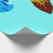 薄鮮やか色さくらんぼ ラッピングペーパー (角)