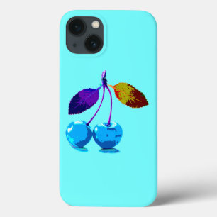 薄鮮やか色さくらんぼ iPhone 13ケース