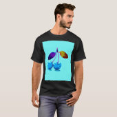 薄鮮やか色さくらんぼ Tシャツ (正面フル)