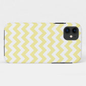 薄黄色のジグザグパターン Case-Mate iPhoneケース (裏面(横))