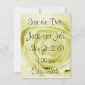 薄黄色の保存日付 セーブザデート (裏面)