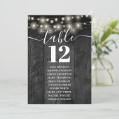 薄黒木製台座席表 招待状 (スタンド正面)
