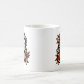 薔薇のレディーマグ コーヒーマグカップ (中央)