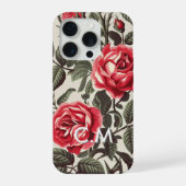 薔薇の夢のモノグラムiPhoneケース iPhoneケース (裏面)