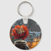 薔薇の猫の夢  キーホルダー (裏面)