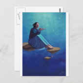 薔薇の花びらのような思考 ポストカード (正面/裏面)