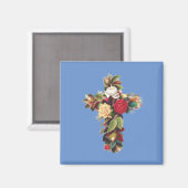 薔薇十字架 ロージクルシアン ローズクロス シンボル マグネット (正面/裏面)