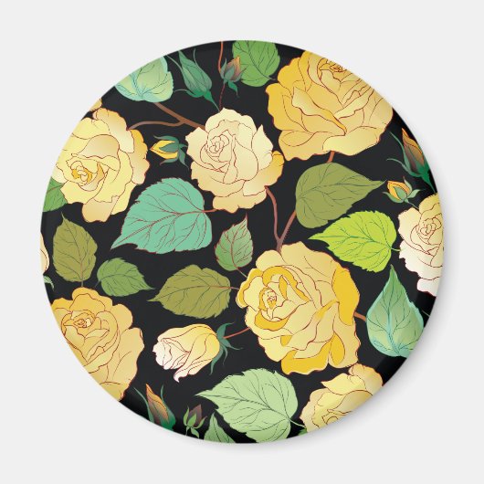 薔薇8 マグネット (正面)