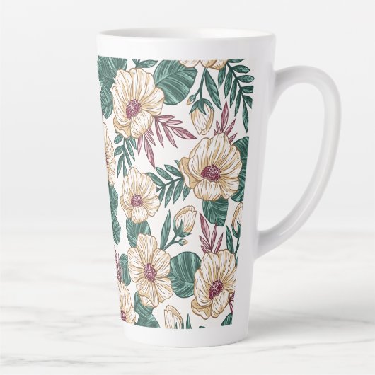 薔薇 カフェラテマグ (右)
