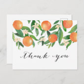 薩摩木炭ブライダルまたは赤ちゃんシャワーありがとう ポストカード (正面/裏面)