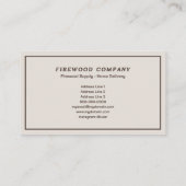 薪の供給と配送 名刺 (裏面)