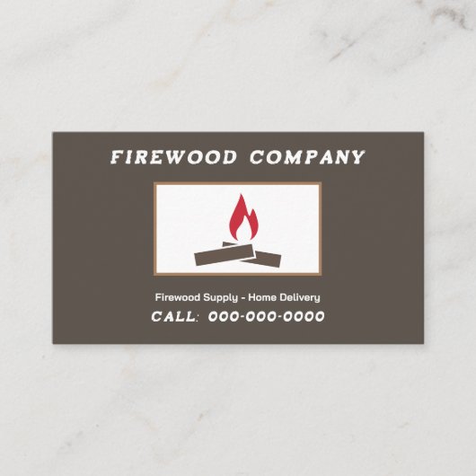 薪の供給 名刺 (正面)