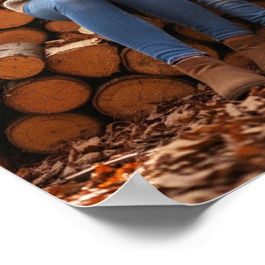 薪の割れ ポスター (角)