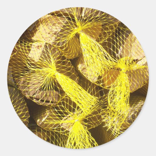 薪の束 ラウンドシール (正面)