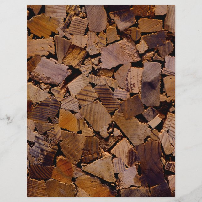 薪の素朴なキャビン木目の樹皮パターン (正面)