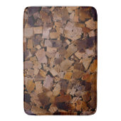 薪の素朴なキャビン木目の樹皮パターン バスマット (正面縦)