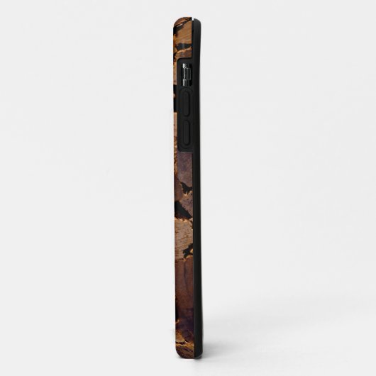 薪の素朴なキャビン木目の樹皮パターン Case-Mate iPhoneケース (裏面/左)