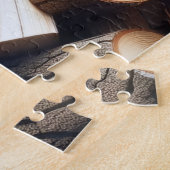 薪を切る ジグソーパズル (側面)