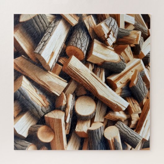 薪を切る ジグソーパズル (横)