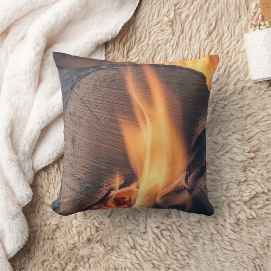 薪を燃やす クッション (ブランケット)