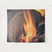 薪を燃やす タペストリー (正面(横))