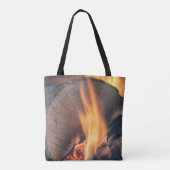 薪を燃やす トートバッグ (裏面)