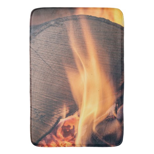 薪を燃やす バスマット (正面縦)